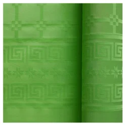 NAPPE PAPIER DAMASSÉ 6X1.18M VERT FONCÉ
