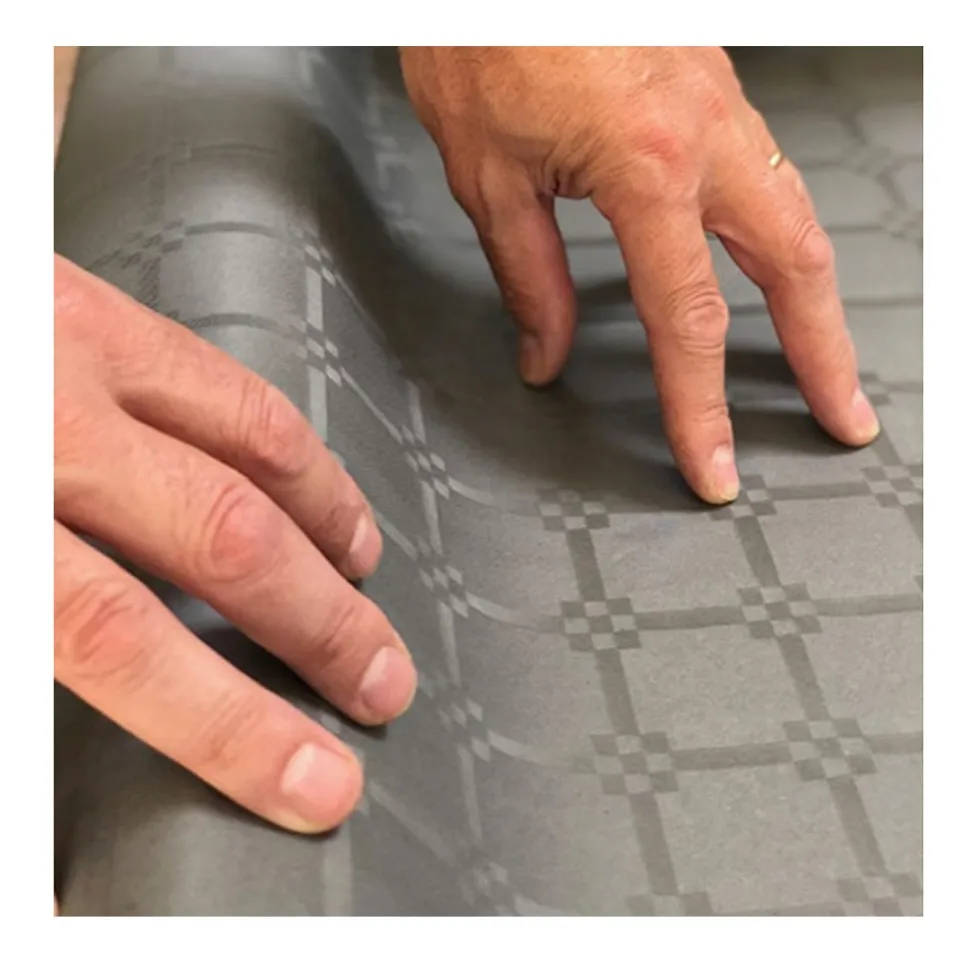 NAPPE PAPIER GAUFRÉ 20X1.18M GRIS ACIER