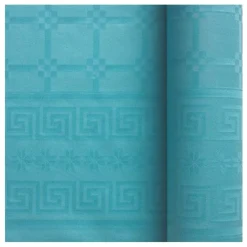 NAPPE PAPIER GAUFRÉ 20X1.18M TURQUOISE