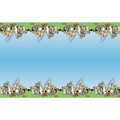 NAPPE PAPIER RECYCLABLE ASTÉRIX 136X228CM BLEU