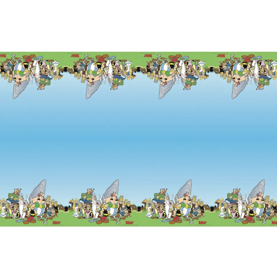 NAPPE PAPIER RECYCLABLE ASTÉRIX 136X228CM BLEU