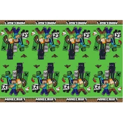 NAPPE PLASTIQUE MINECRAFT JEUX VIDÉO 120X180CM