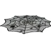 NAPPE RONDE BRODÉE TOILE ARAIGNÉE 1M NOIR