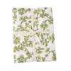 NAPPE TISSU LAVABLE BOTANIQUE 140X240CM PISTACHE