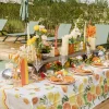 NAPPE TISSU LAVABLE TUTTI FRUTTI 1.4X2.4M CRÈME
