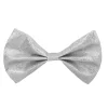 NOEUD PAPILLON ARGENT PAILLETÉ ADULTE