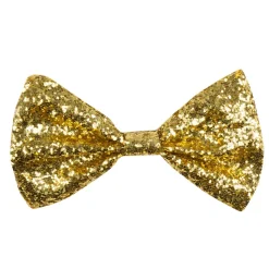 NOEUD PAPILLON OR PAILLETÉ ADULTE