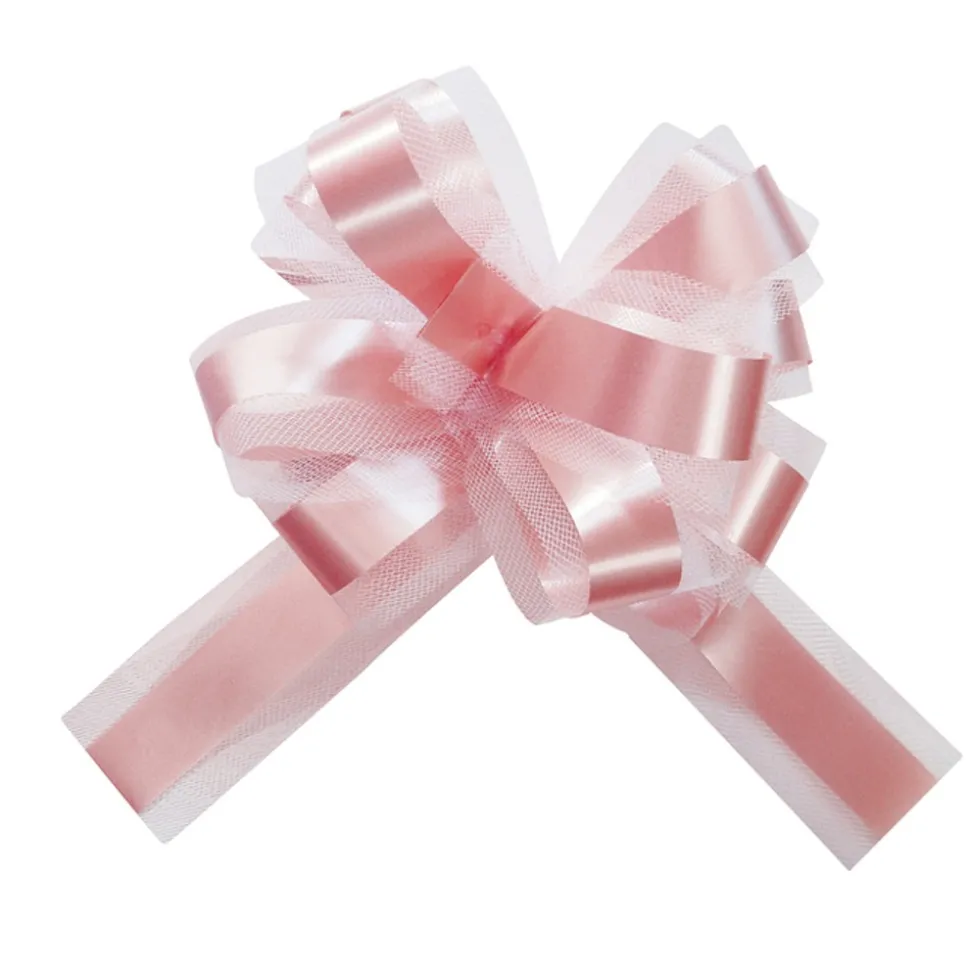 5 NOEUDS AUTOMATIQUES ROSE 25 CM