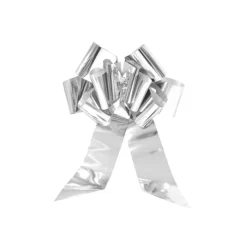 NOEUD À TIRER GÉANT CADEAU ARGENT 58CM