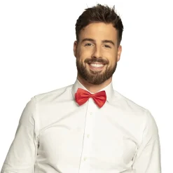 NUD PAPILLON POLYESTER ROUGE ÉLASTIQUE ADULTE
