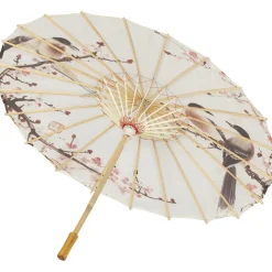 OMBRELLE JAPONAISE PAPIER CERISIER 82CM BEIGE
