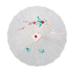 OMBRELLE JAPONAISE PAPIER IMPRIMÉ FLEURI 82CM