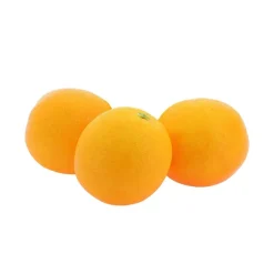 3 ORANGES ARTIFICIELLES DÉCORATIVES 8CM ORANGE