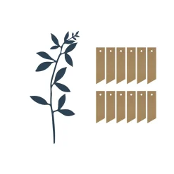 PACK 6 FEUILLES BLEU 12 ÉTIQUETTES 1 BOBINE 6M