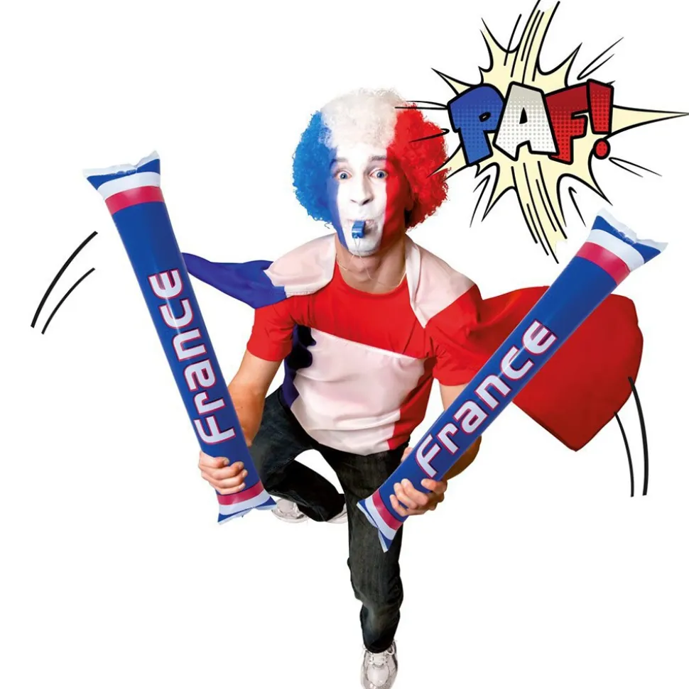 PAIRE CLAP CLAP GONFLABLE FRANCE SUPPORTER 60CM