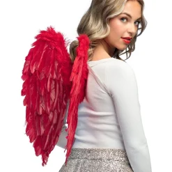 PAIRE D'AILES D'ANGE PLIÉES 50X50CM ROUGE