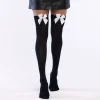 PAIRE DE BAS NYLON NOIR NUD BLANC FEMME