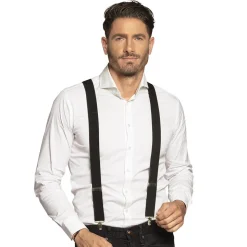 PAIRE DE BRETELLES NOIRES ADULTE