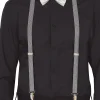 PAIRE DE BRETELLES POLYESTER ARGENT HOMME