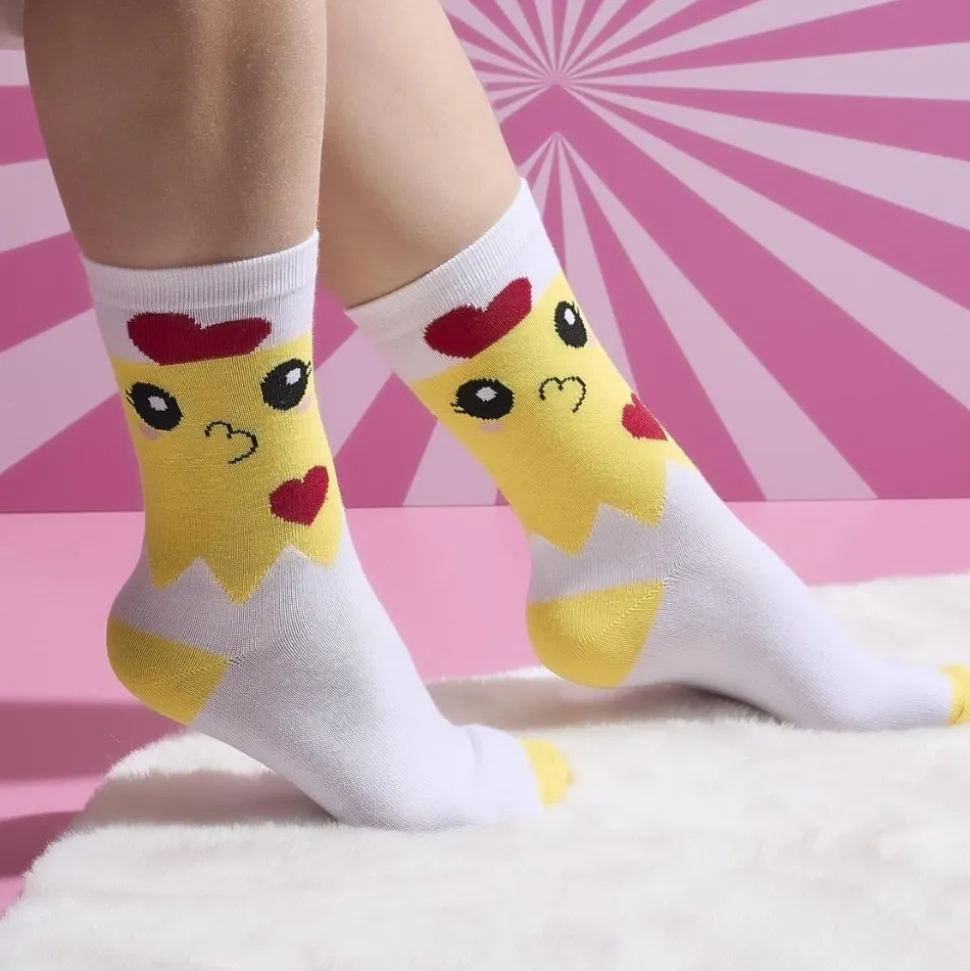 PAIRE DE CHAUSSETTES FANTAISIE KAWAÏ T36-41 FEMME
