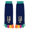 PAIRE DE CHAUSSETTES ORTEILS ANNIVERSAIRE 18ANS