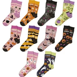 PAIRE DE CHAUSSETTES PAILLETTES HALLOWEEN FEMME
