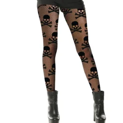 PAIRE DE COLLANTS RÉSILLES JOLLY ROGER FEMME