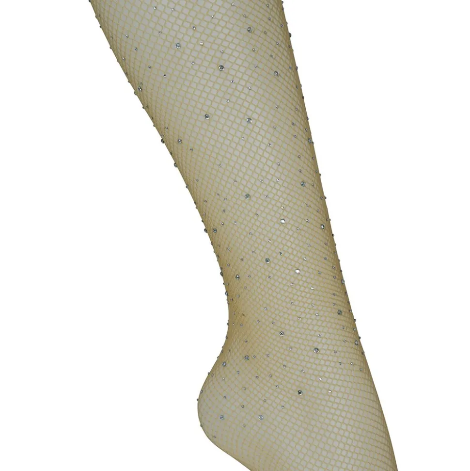 PAIRE DE COLLANTS STRASS RÉSILLE CHAIR FEMME