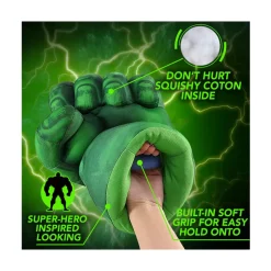 PAIRE DE GANTS BOXE POINGS MUSCLE VERT HULK ENFANT