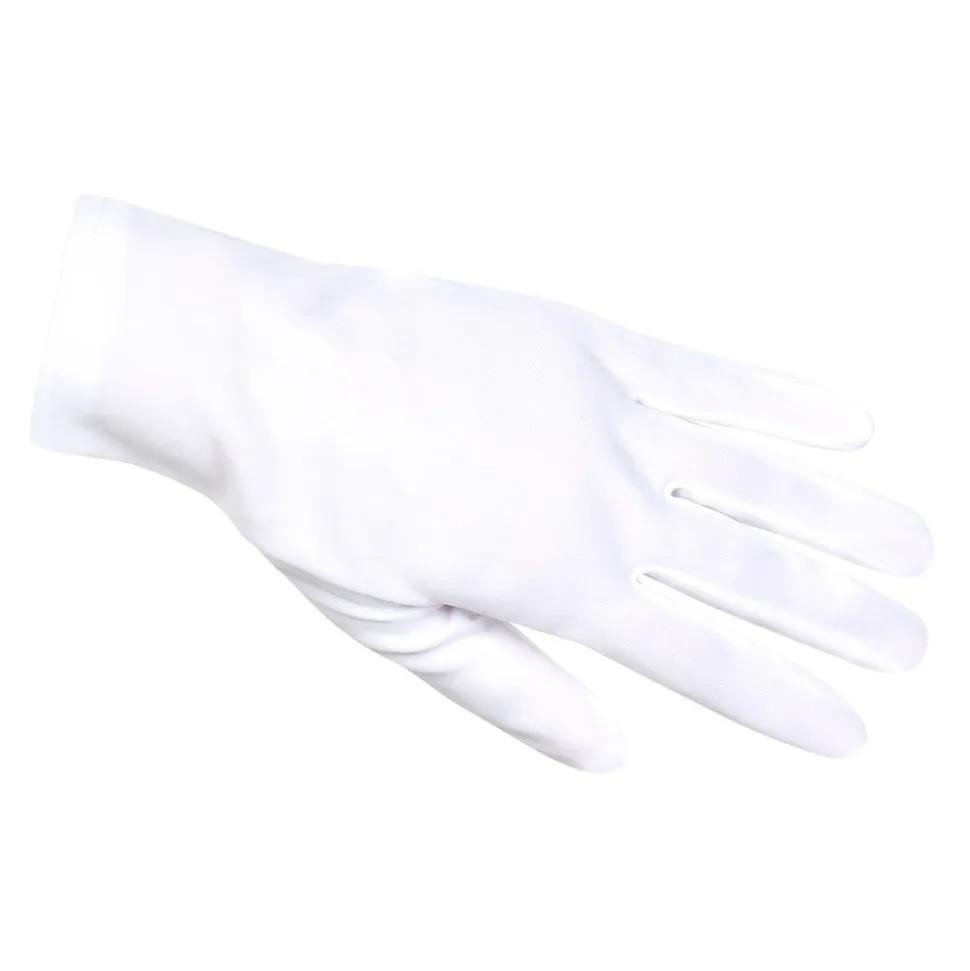 PAIRE DE GANTS 25CM BLANC ADULTE