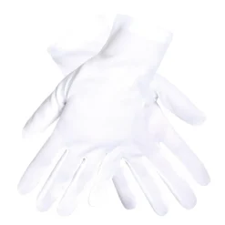 PAIRE DE GANTS 25CM BLANC ADULTE