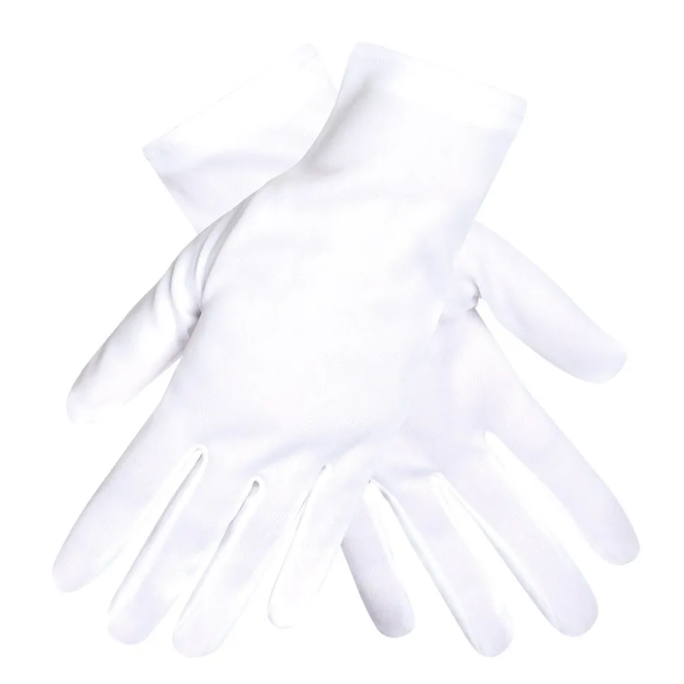 PAIRE DE GANTS 25CM BLANC ADULTE