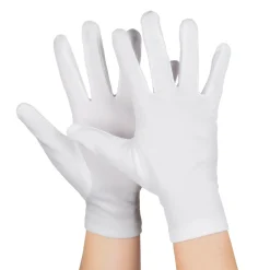 PAIRE DE GANTS 25CM BLANC ADULTE