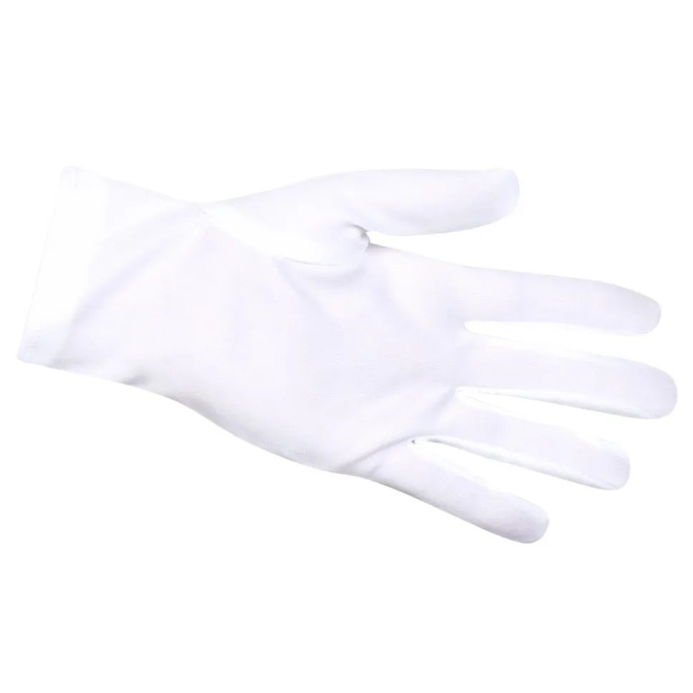 PAIRE DE GANTS 25CM BLANC ADULTE