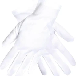 PAIRE DE GANTS 25CM BLANC ADULTE