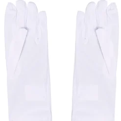 PAIRE DE GANTS ENFANT 22CM POLYESTER BLANC