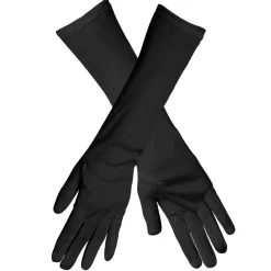 PAIRE DE GANTS GLAMOUR 40CM NOIR ADULTE