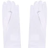 PAIRE DE GANTS POLYESTER 25CM BLANC
