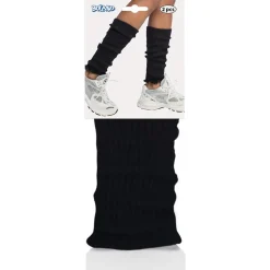 PAIRE DE JAMBIÈRES POLYESTER NOIR ADULTE