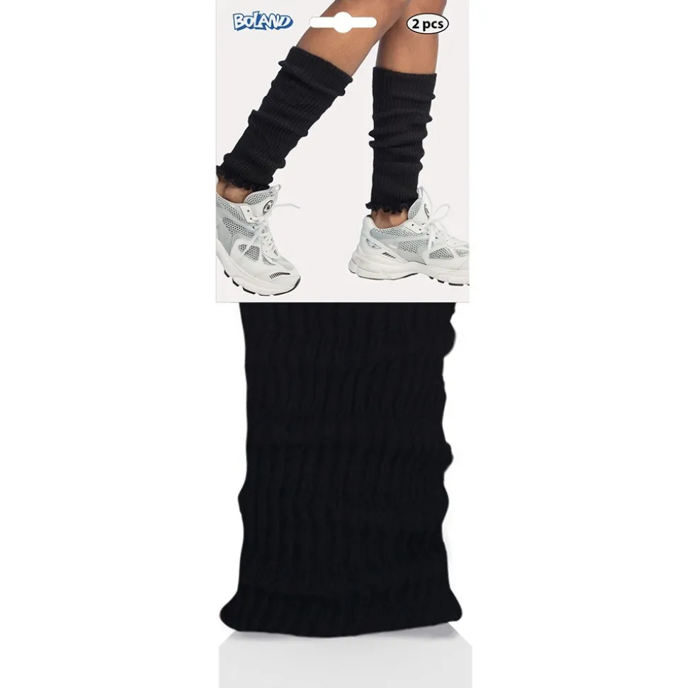 PAIRE DE JAMBIÈRES POLYESTER NOIR ADULTE