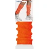 PAIRE DE JAMBIÈRES POLYESTER ORANGE FLUO ADULTE