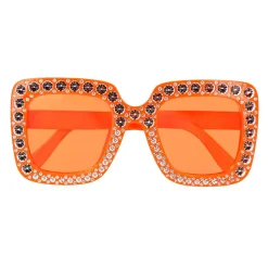 PAIRE DE LUNETTES BLING BLING ORANGE ADULTE
