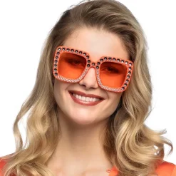PAIRE DE LUNETTES BLING BLING ORANGE ADULTE