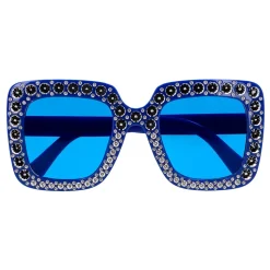 PAIRE DE LUNETTES BLING BLING BLEU ADULTE
