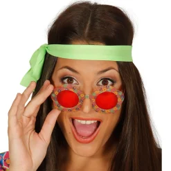PAIRE DE LUNETTES FANTAISIE FLEURS ADULTE