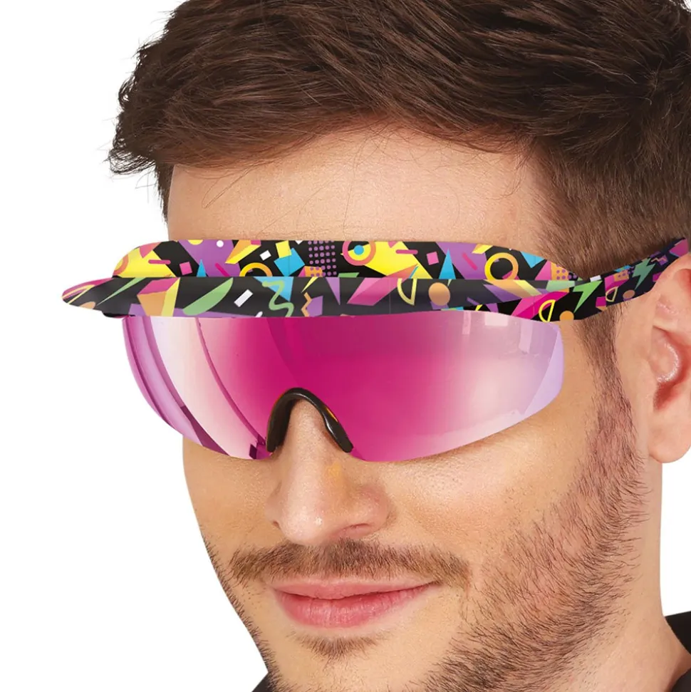 PAIRE DE LUNETTES FESTIVES ANNÉES 80 LILAS ADULTE