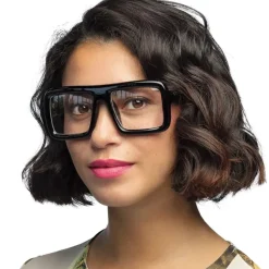 PAIRE DE LUNETTES FESTIVES ANNÉES 50 NOIR ADULTE