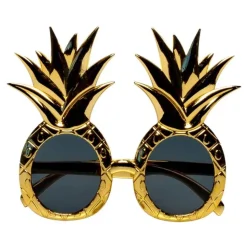 PAIRE DE LUNETTES FESTIVES ANANAS OR ADULTE