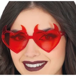 PAIRE DE LUNETTES FESTIVES CORNES DIABLE ADULTE