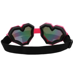 PAIRE DE LUNETTES FESTIVES CUR ROSE FLUO ADULTE